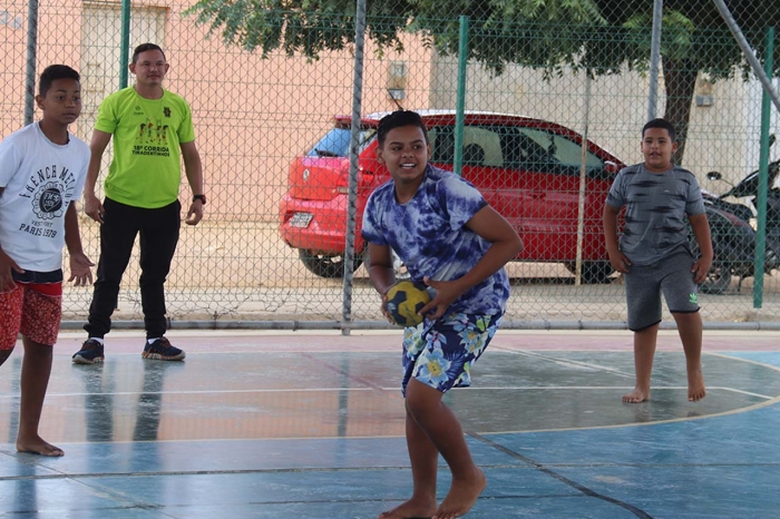 Atividades de incentivo ao esporte no bairro Tabuleiro em Juazeiro