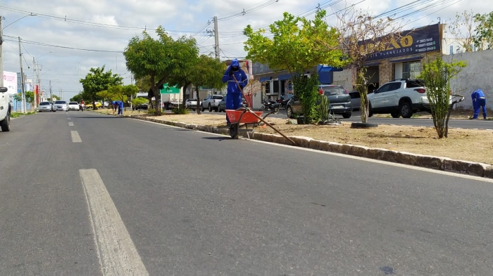 Prefeitura inicia mês de novembro com mutirão de limpeza na Avenida das Nações em Petrolina