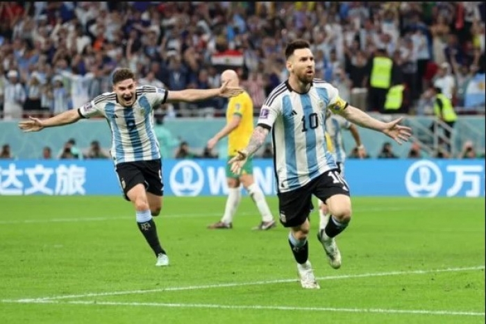 Messi marca no milésimo jogo e Argentina está nas quartas da Copa