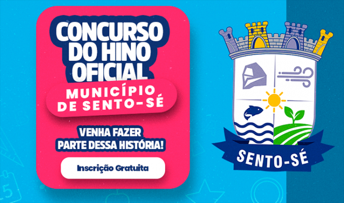 Prefeitura publica edital de retificação do concurso para escolha do Hino Oficial de Sento-Sé