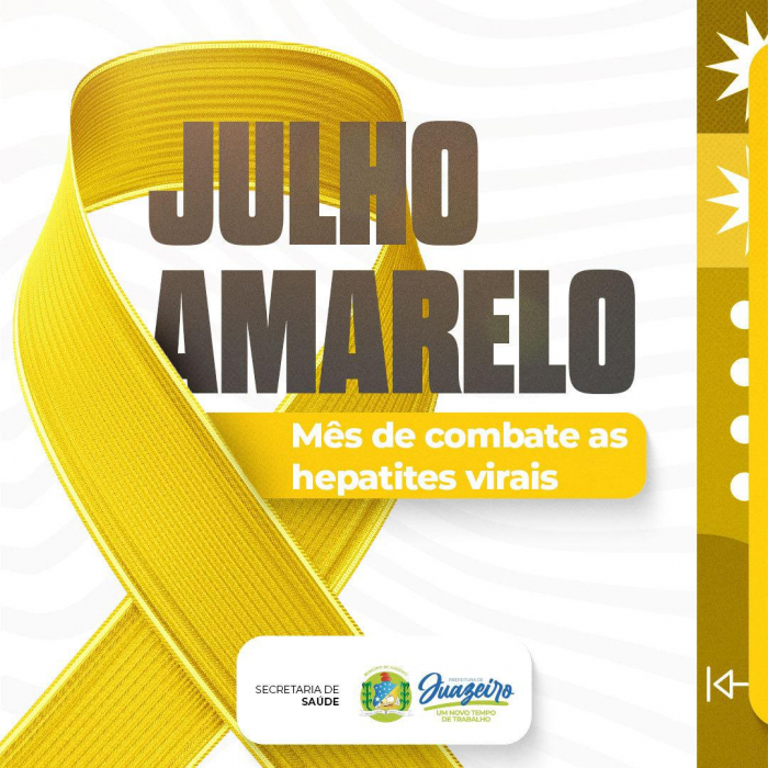 Julho Amarelo: Prefeitura de Juazeiro alerta sobre prevenção às hepatites virais