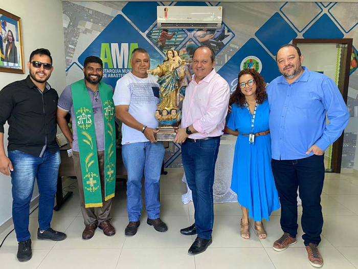 Mercado do Produtor de Juazeiro recebe imagem peregrina de Nossa Senhora das Grotas