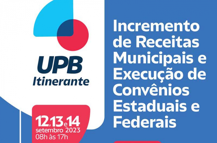 Juazeiro sedia UPB Itinerante nos dias 12, 13 e 14 de setembro