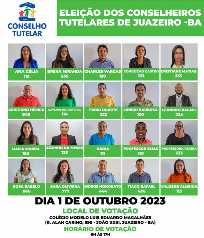 CMDCA apresenta candidatos ao Conselho Tutelar de Juazeiro