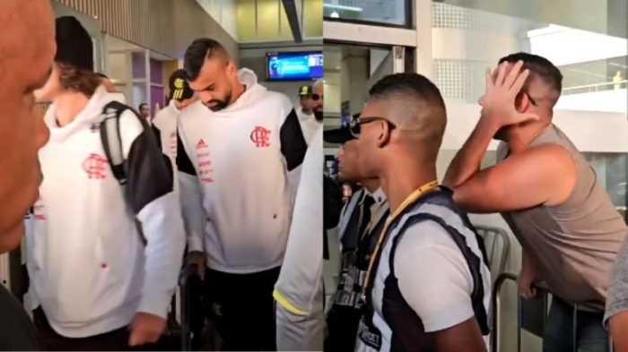 Elenco do Flamengo é hostilizado em aeroporto após derrota na Libertadores; assista