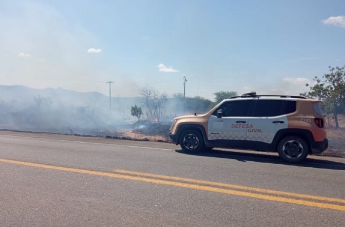 Defesa Civil sinaliza pequenos incêndios e alerta para riscos devido às altas temperaturas